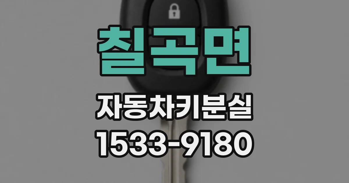칠곡면 자동차키분실