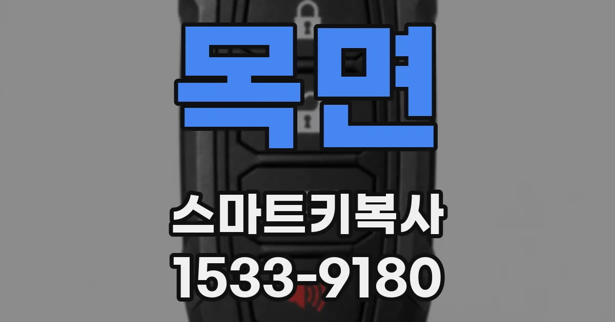 목면 스마트키복사