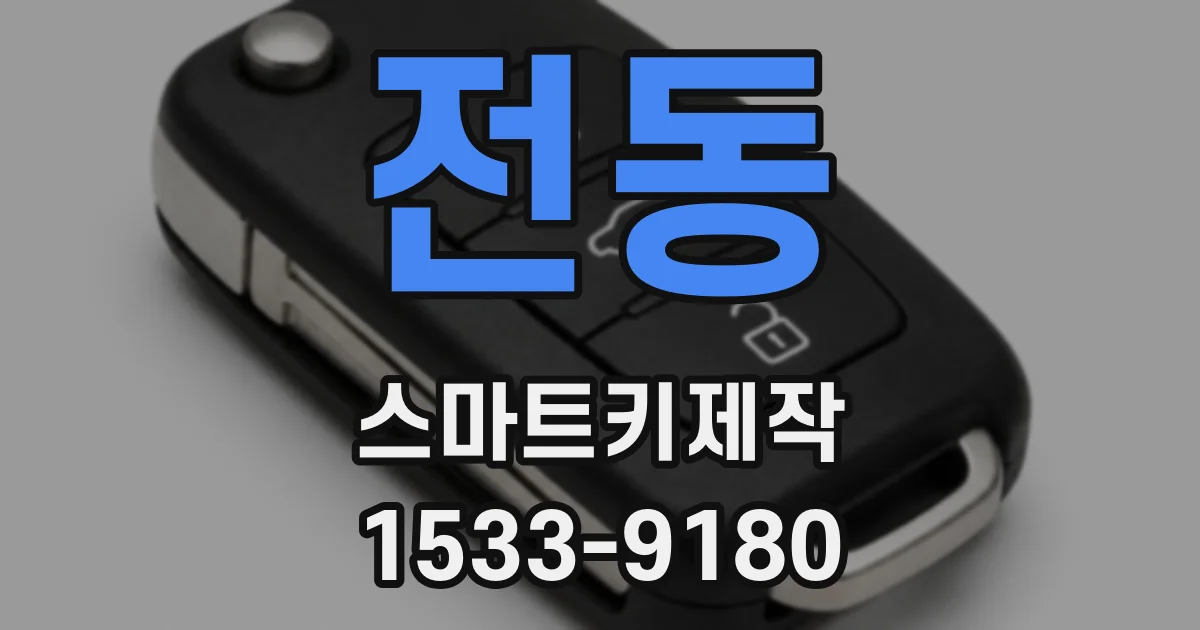 전동 스마트키제작