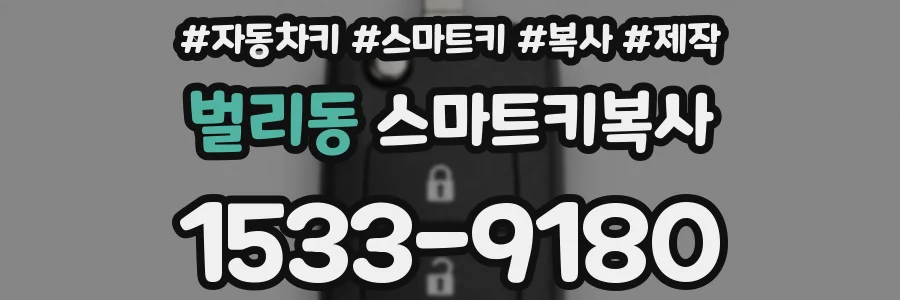 벌리동 스마트키복사