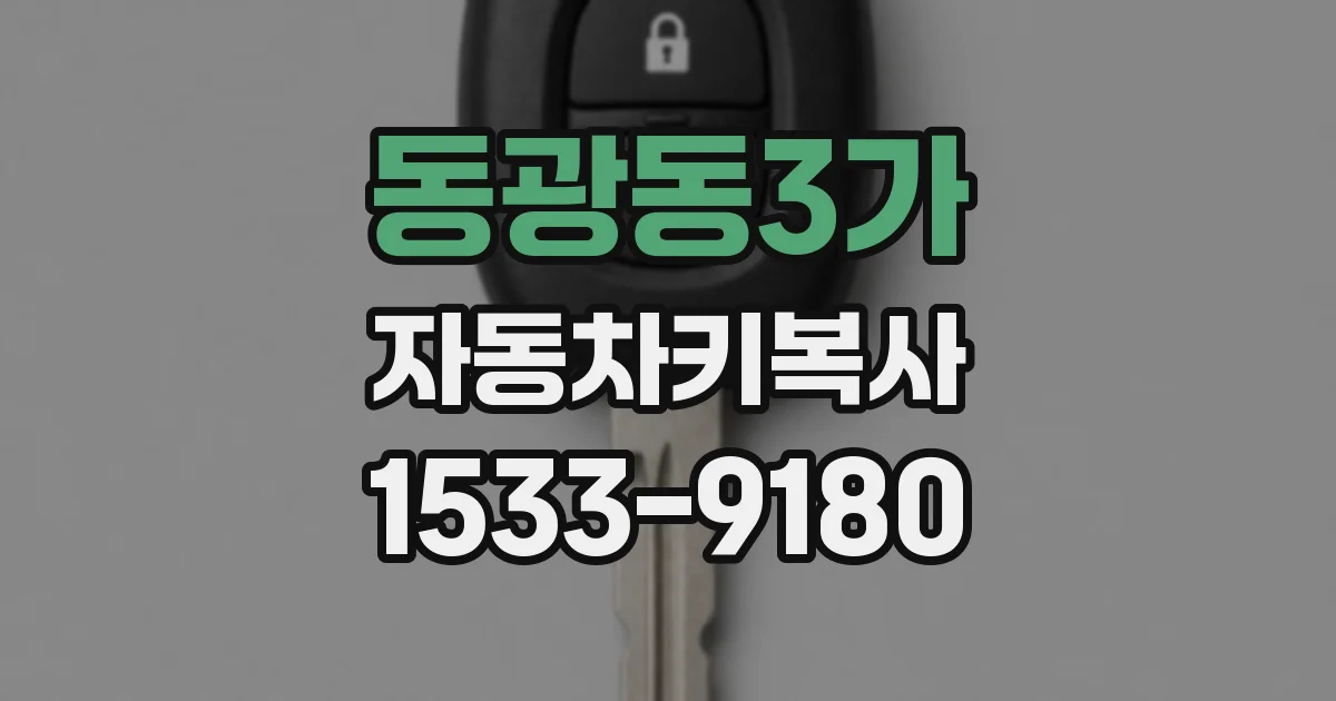 동광동3가 자동차키복사