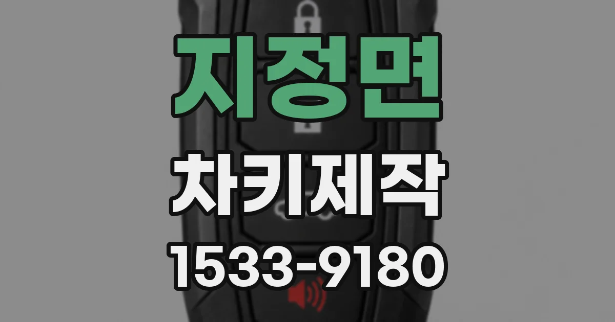 지정면 차키제작