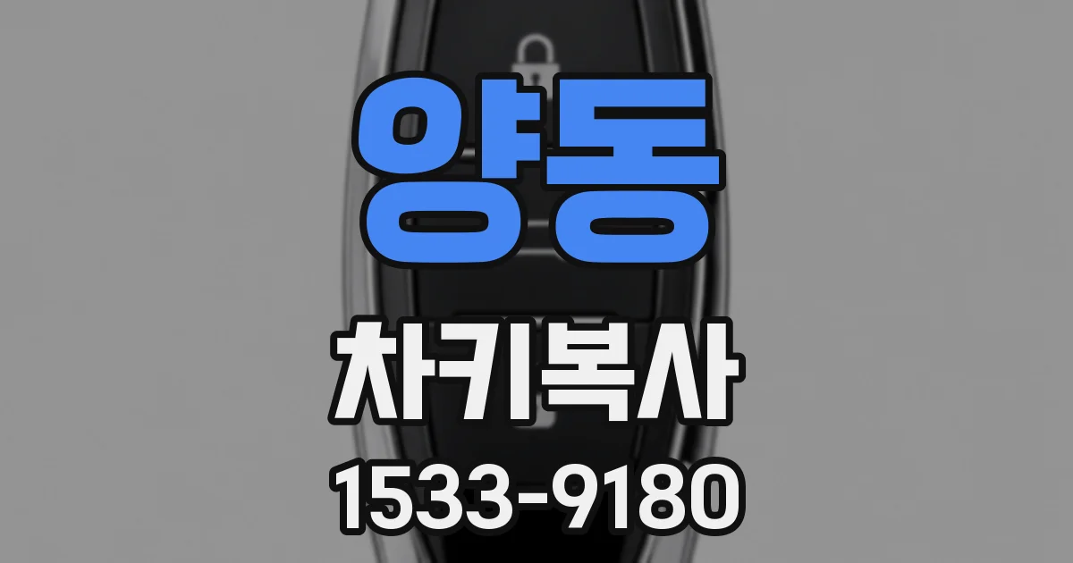 양동 차키복사