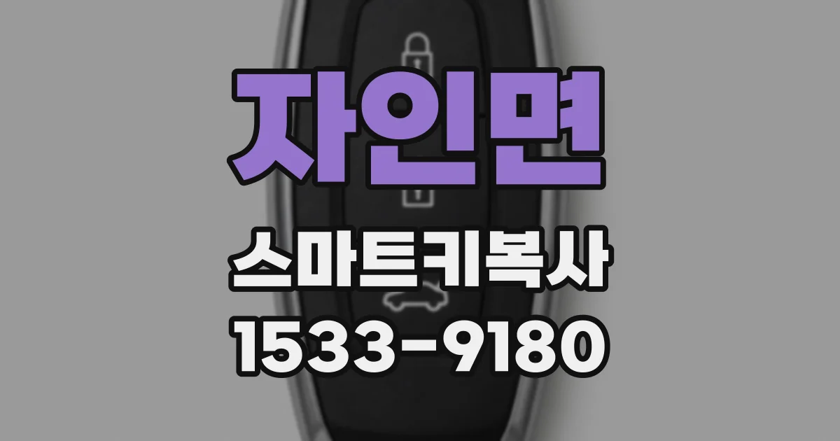 자인면 스마트키복사