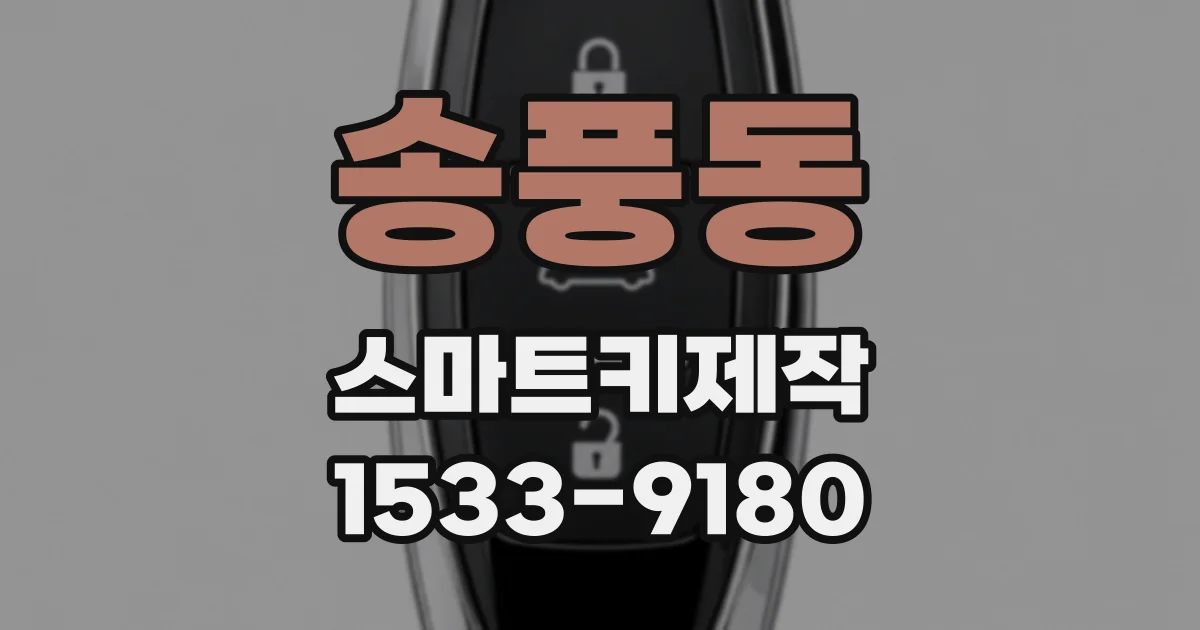 송풍동 스마트키제작