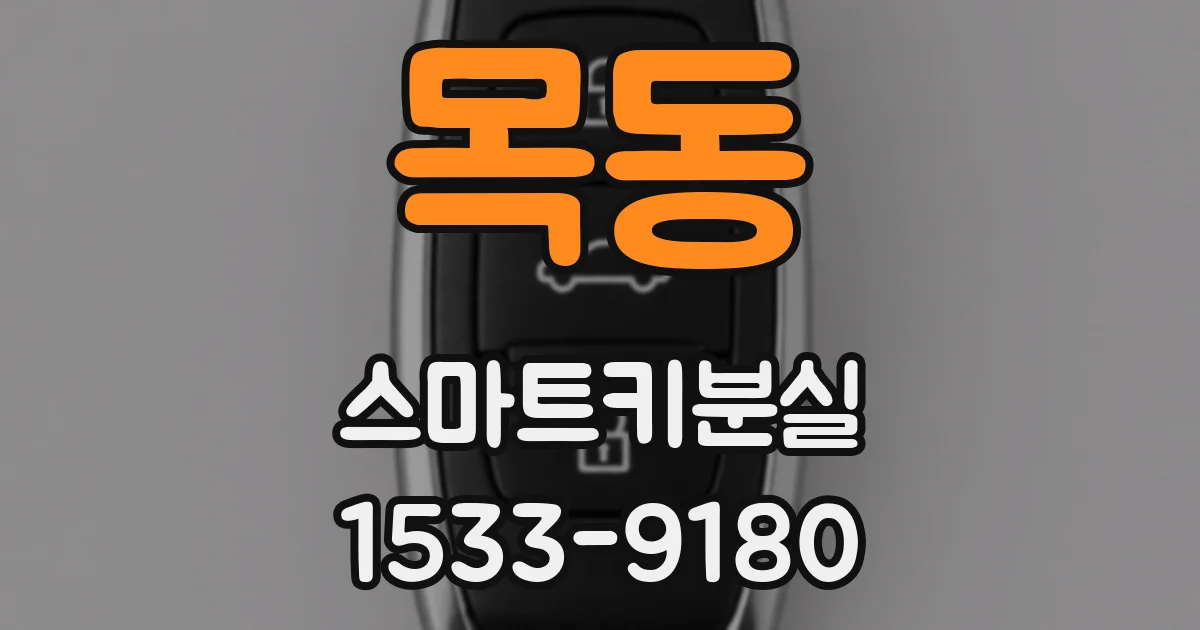 목동 스마트키분실