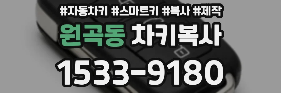 원곡동 차키복사