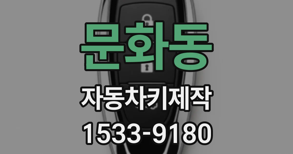 문화동 자동차키제작