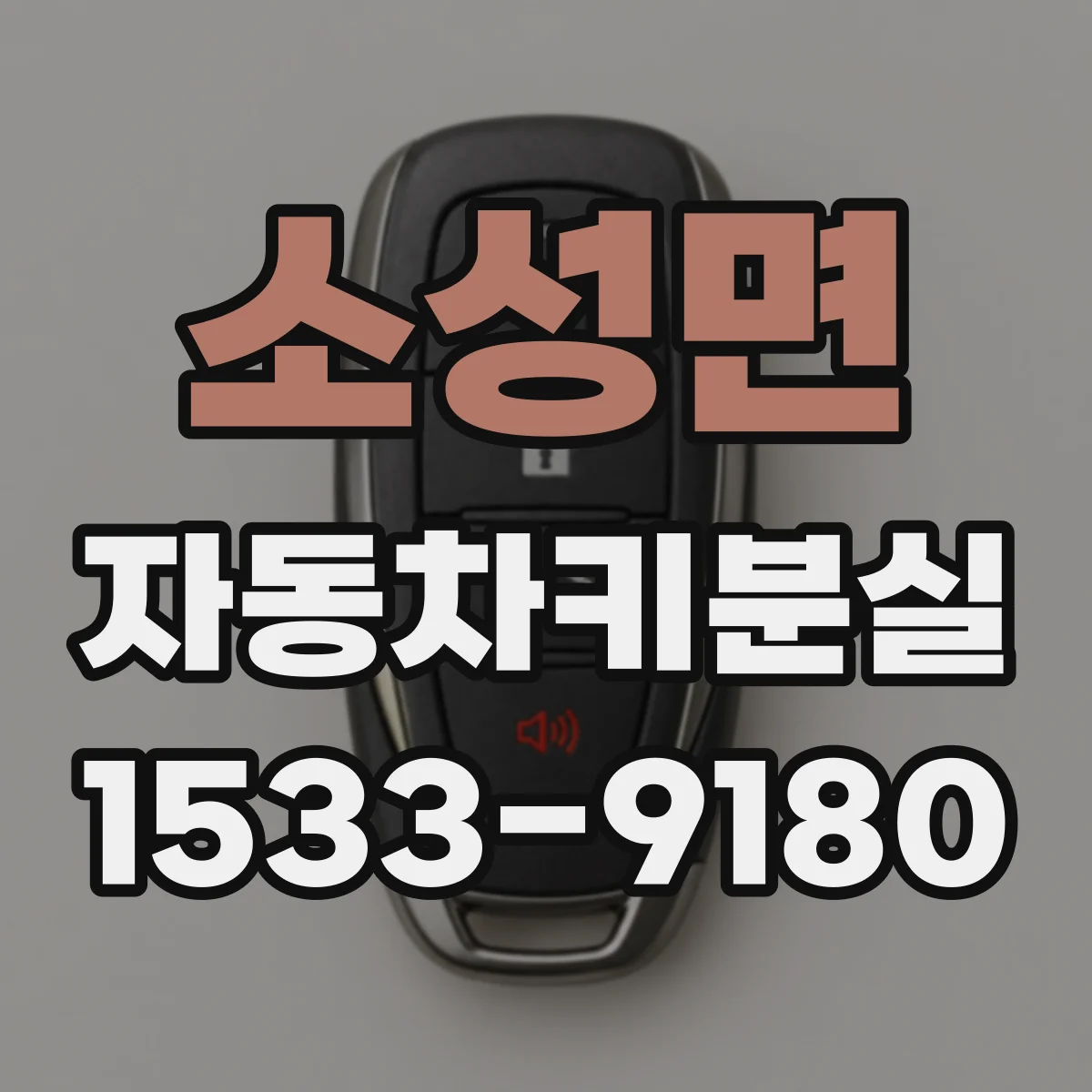 소성면 자동차키분실