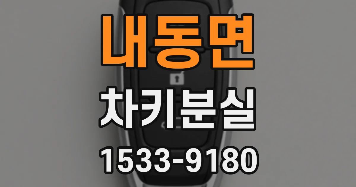 내동면 차키분실