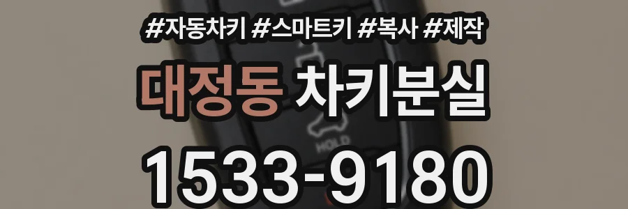 대정동 차키분실