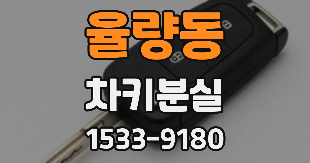 율량동 차키분실