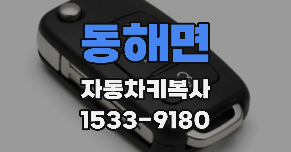 동해면 자동차키복사