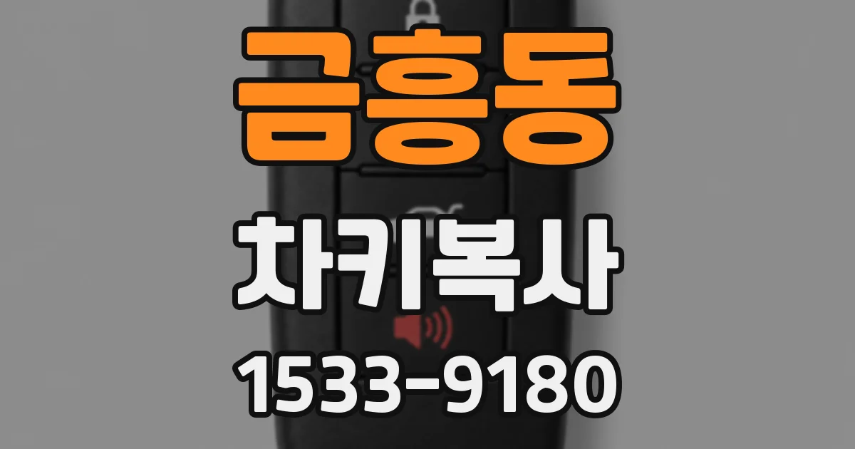 금흥동 차키복사