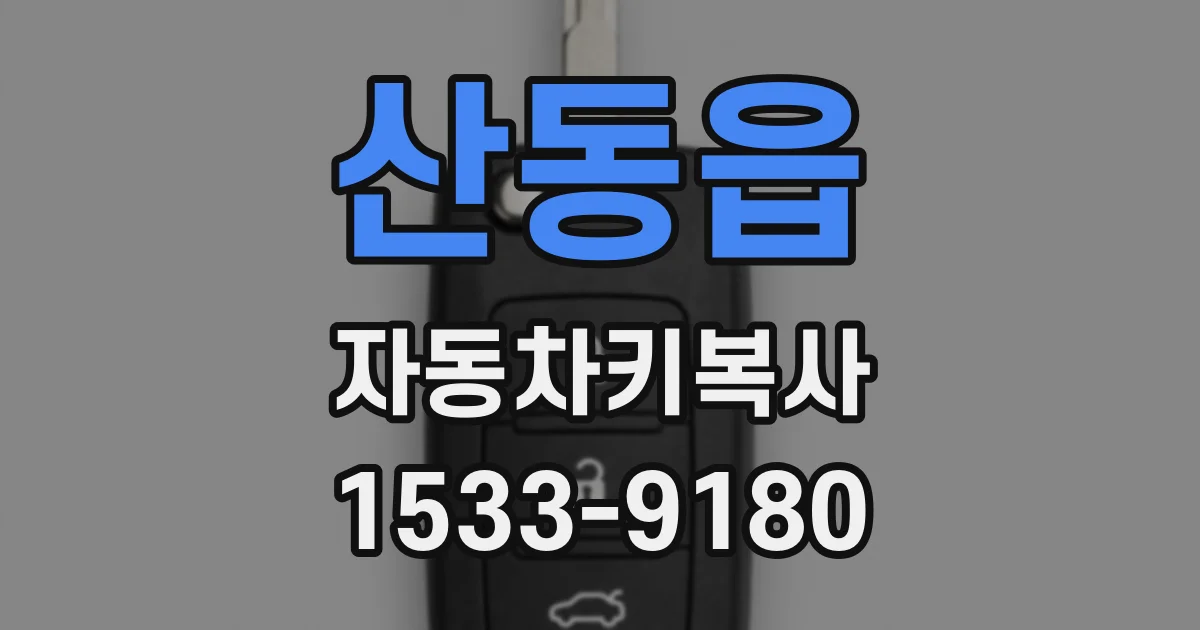 산동읍 자동차키복사