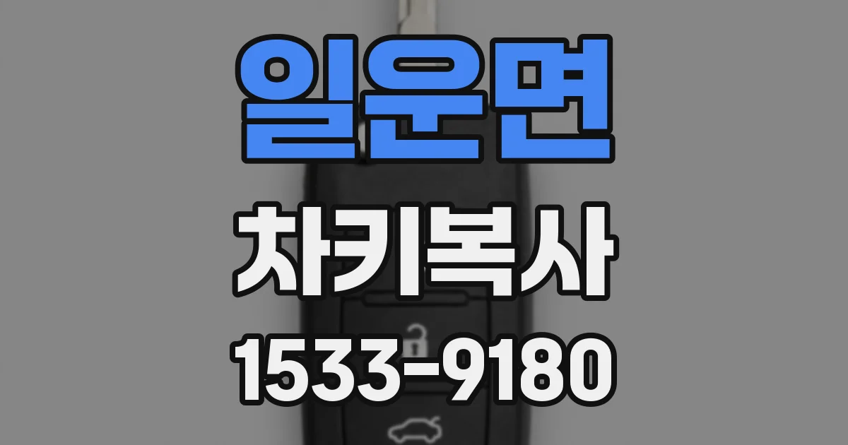 일운면 차키복사