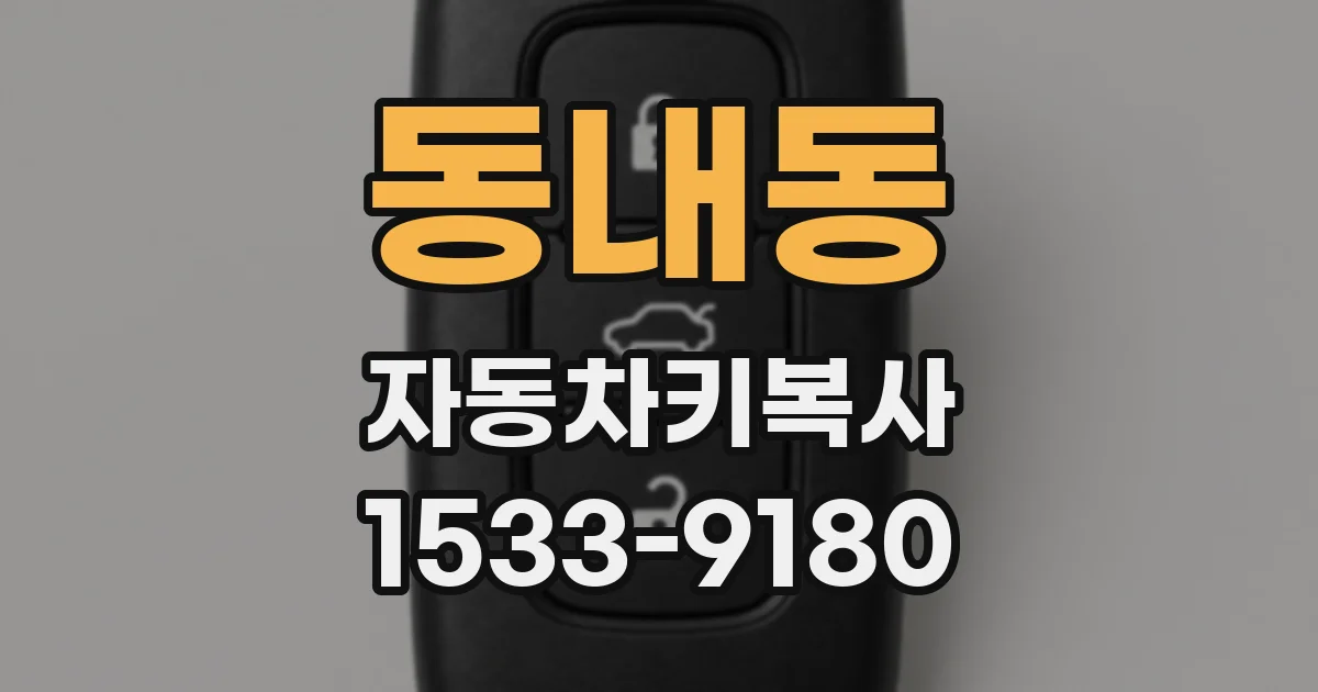 동내동 자동차키복사