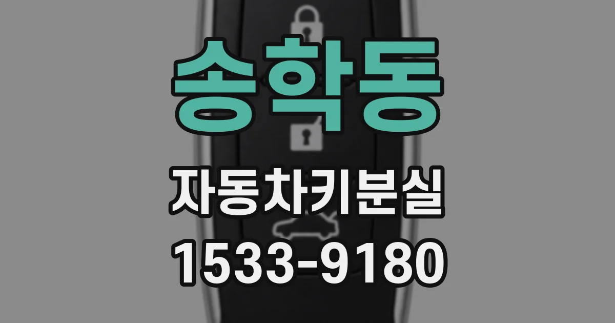 송학동 자동차키분실