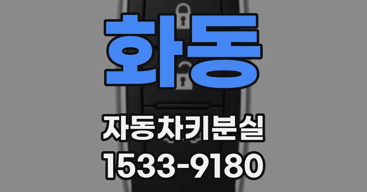 화동 자동차키분실