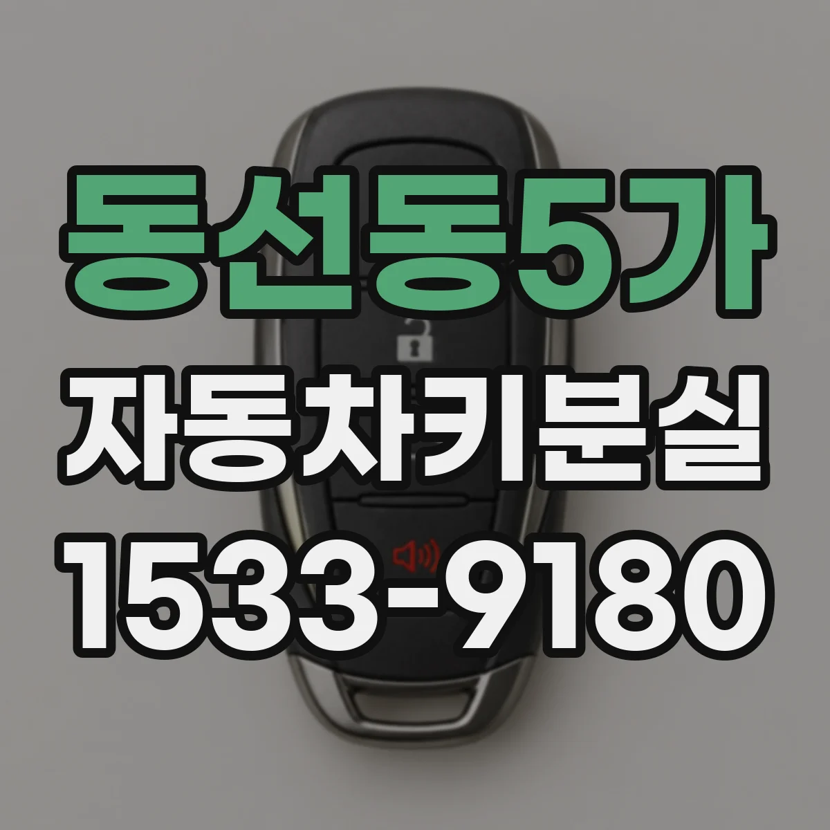 동선동5가 자동차키분실