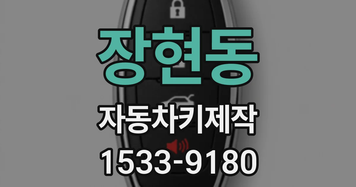 장현동 자동차키제작