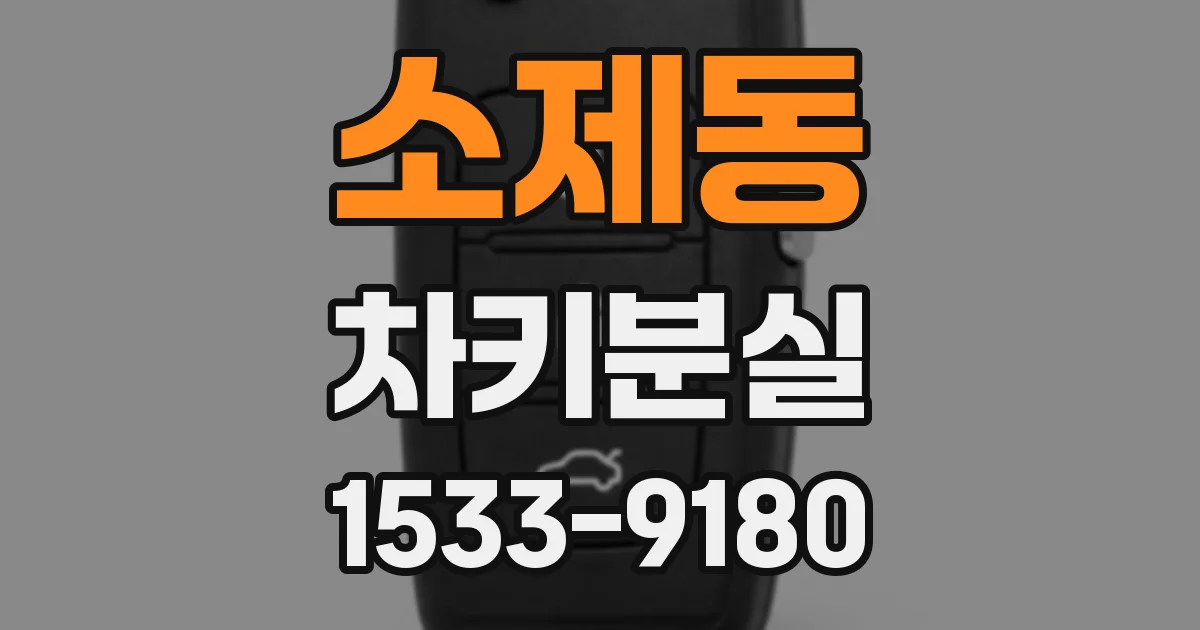 소제동 차키분실