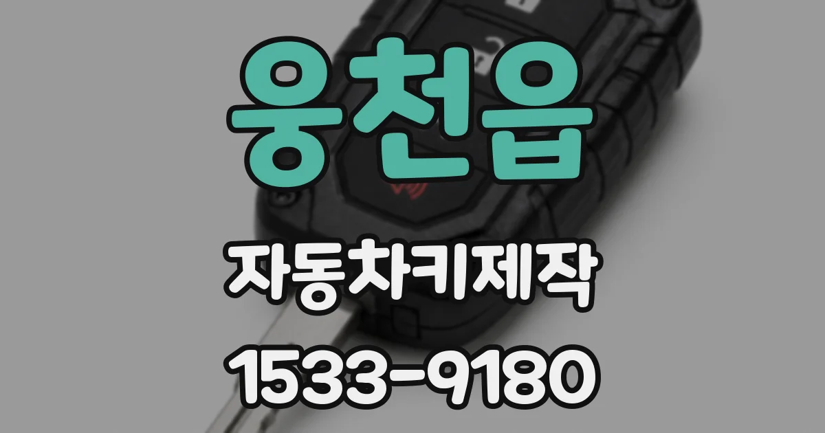 웅천읍 자동차키제작