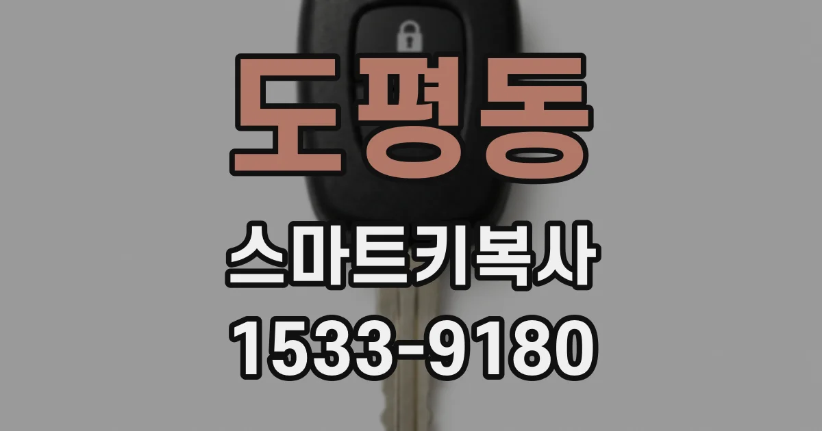 도평동 스마트키복사