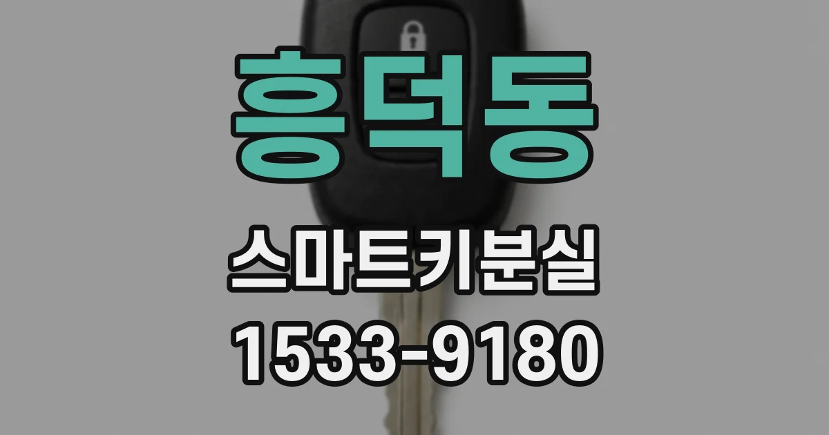 흥덕동 스마트키분실