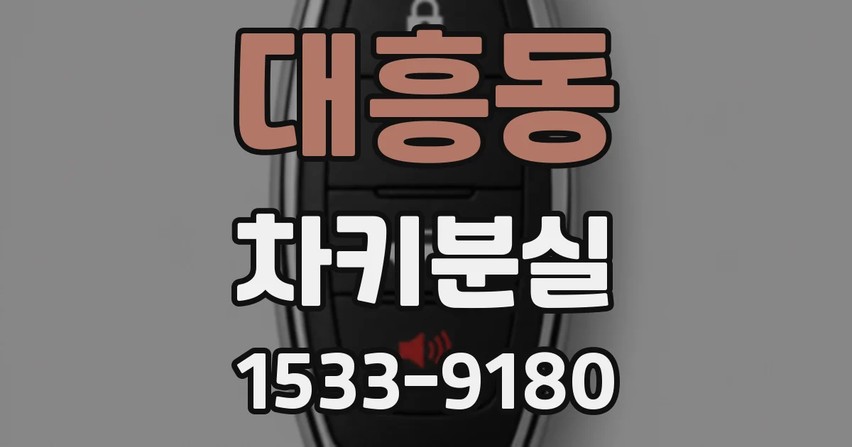 대흥동 차키분실