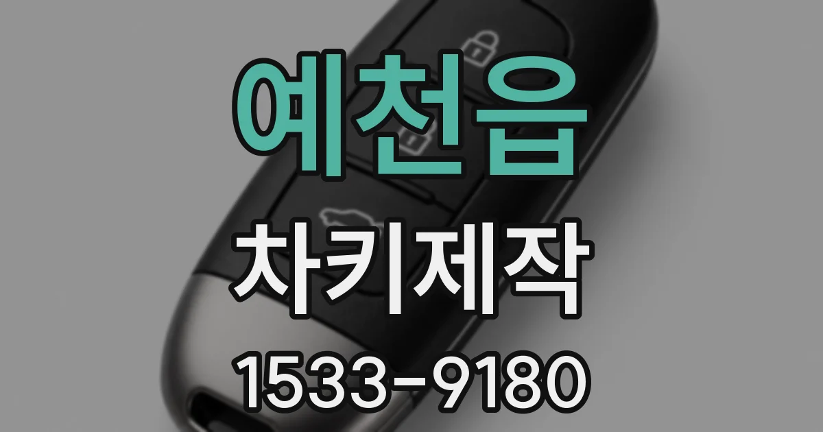 예천읍 차키제작
