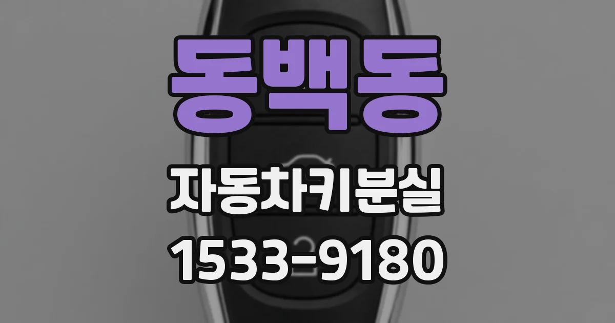 동백동 자동차키분실