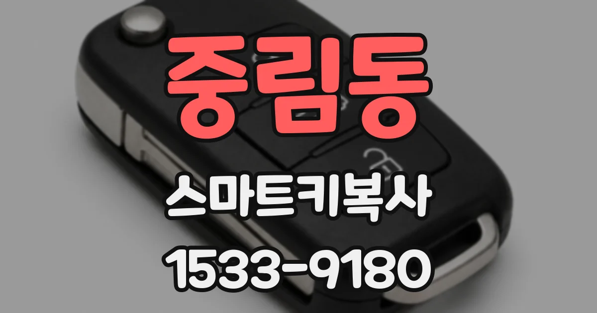 중림동 스마트키복사