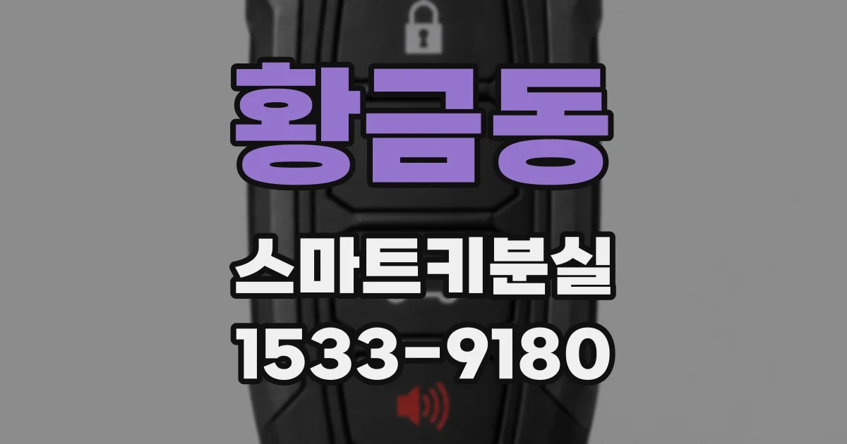 황금동 스마트키분실