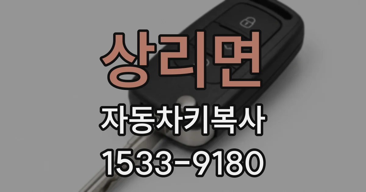 상리면 자동차키복사