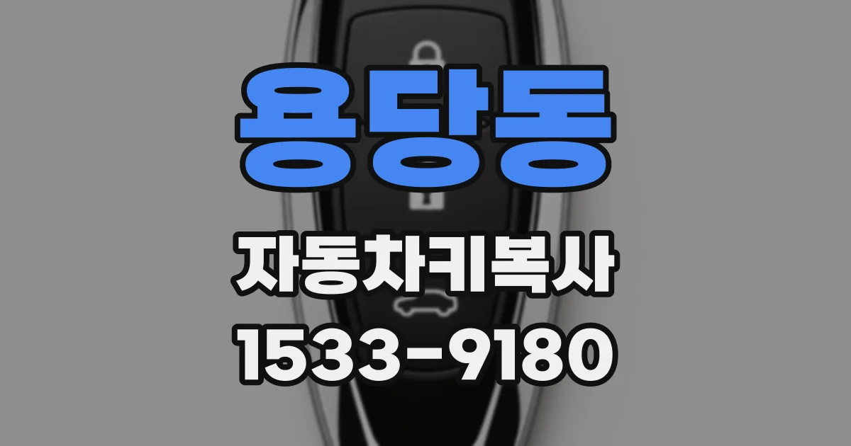 용당동 자동차키복사