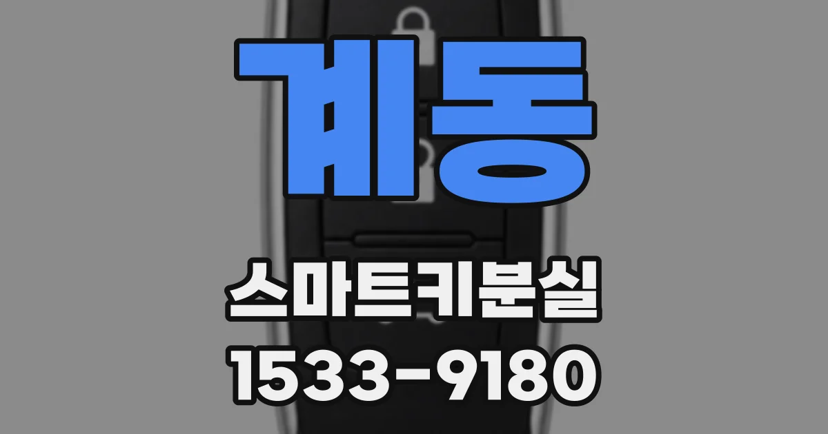계동 스마트키분실