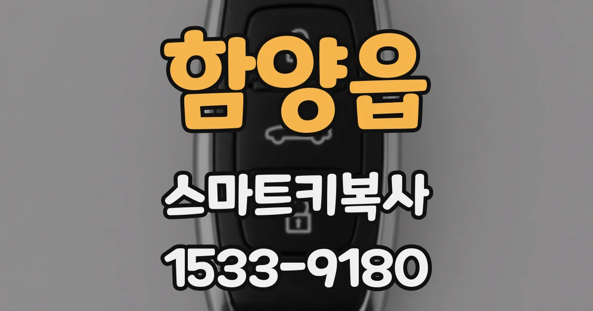 함양읍 스마트키복사