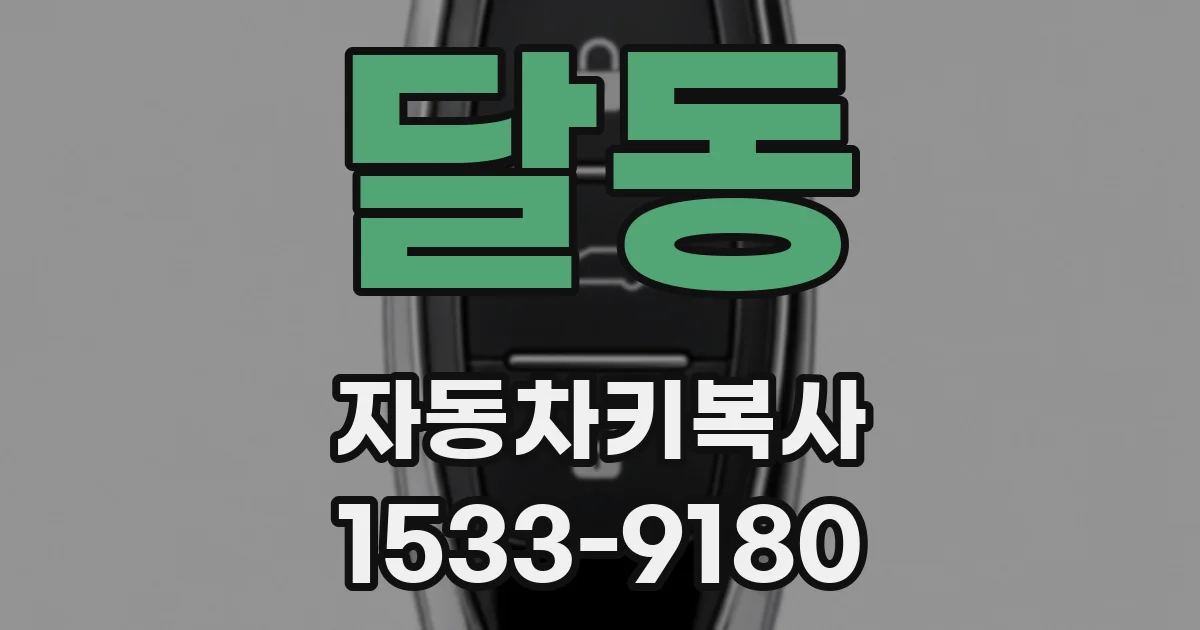 달동 자동차키복사