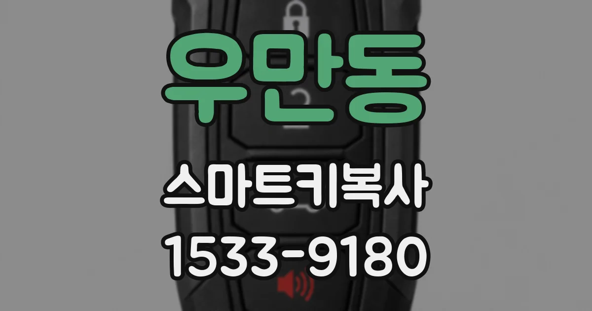 우만동 스마트키복사