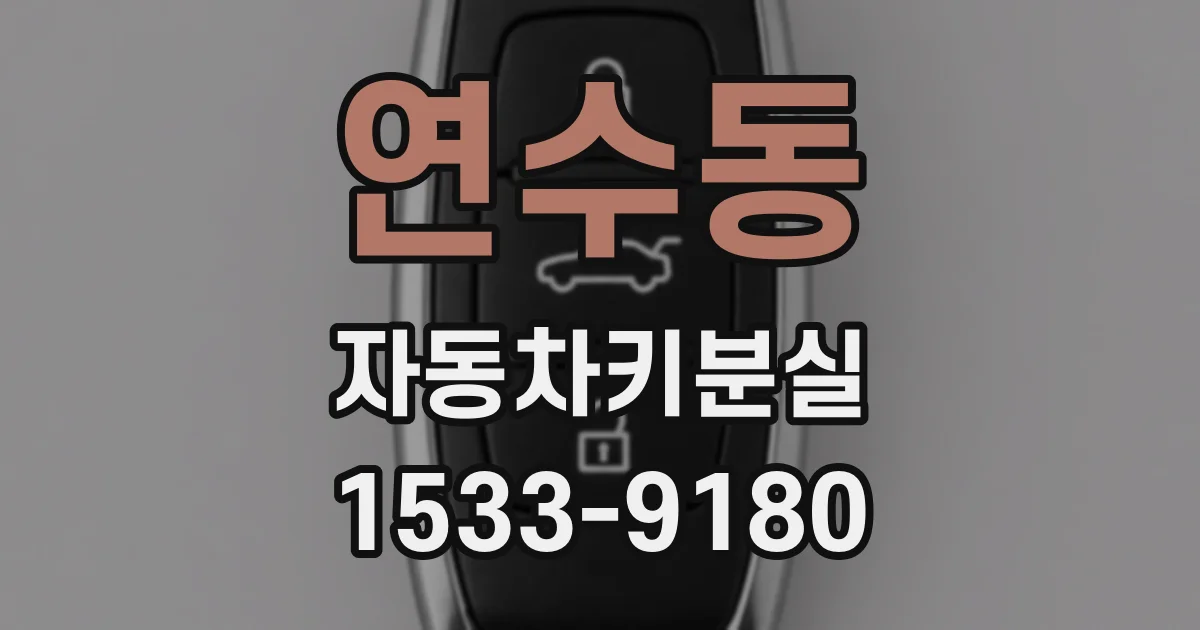 연수동 자동차키분실
