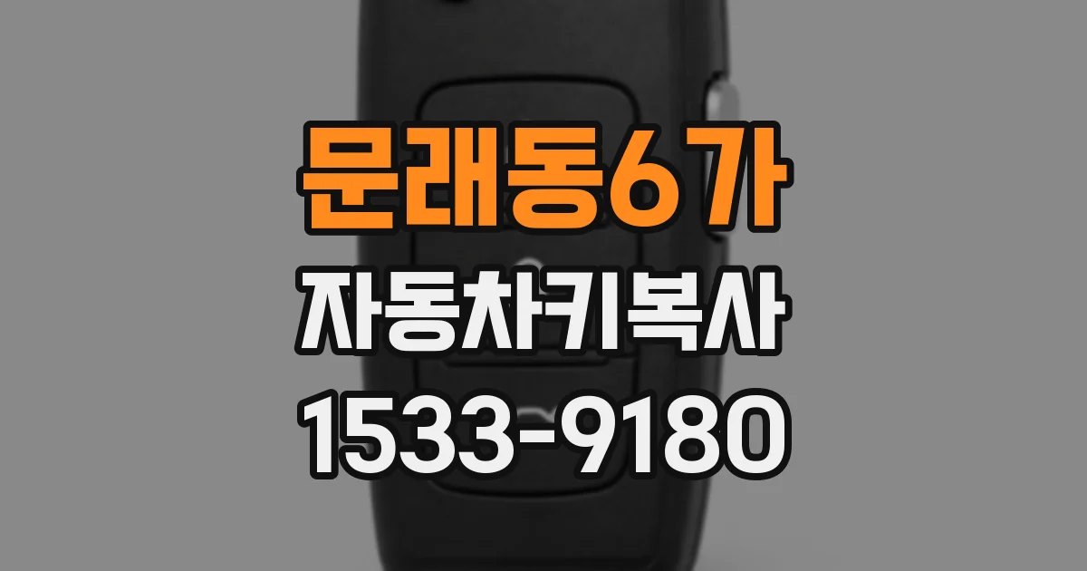 문래동6가 자동차키복사