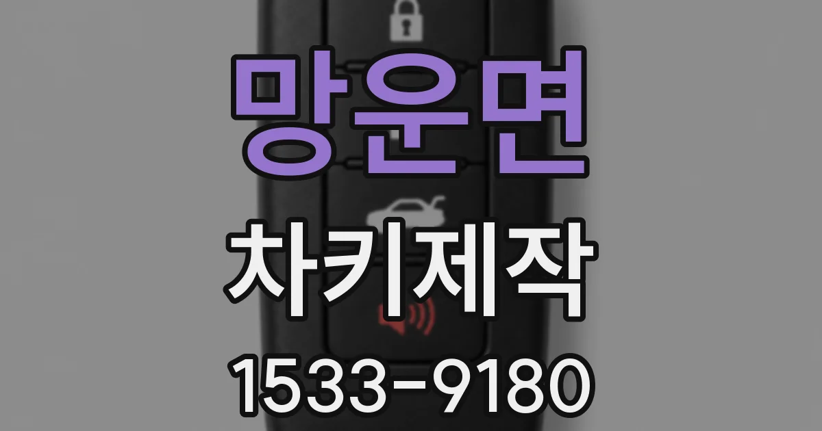 망운면 차키제작