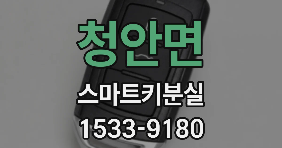 청안면 스마트키분실