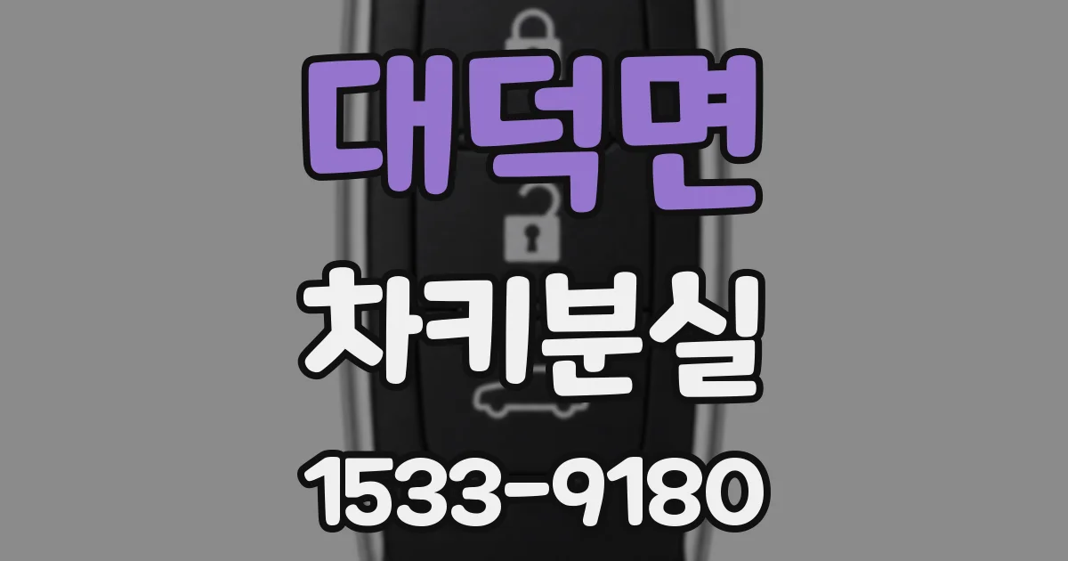 대덕면 차키분실