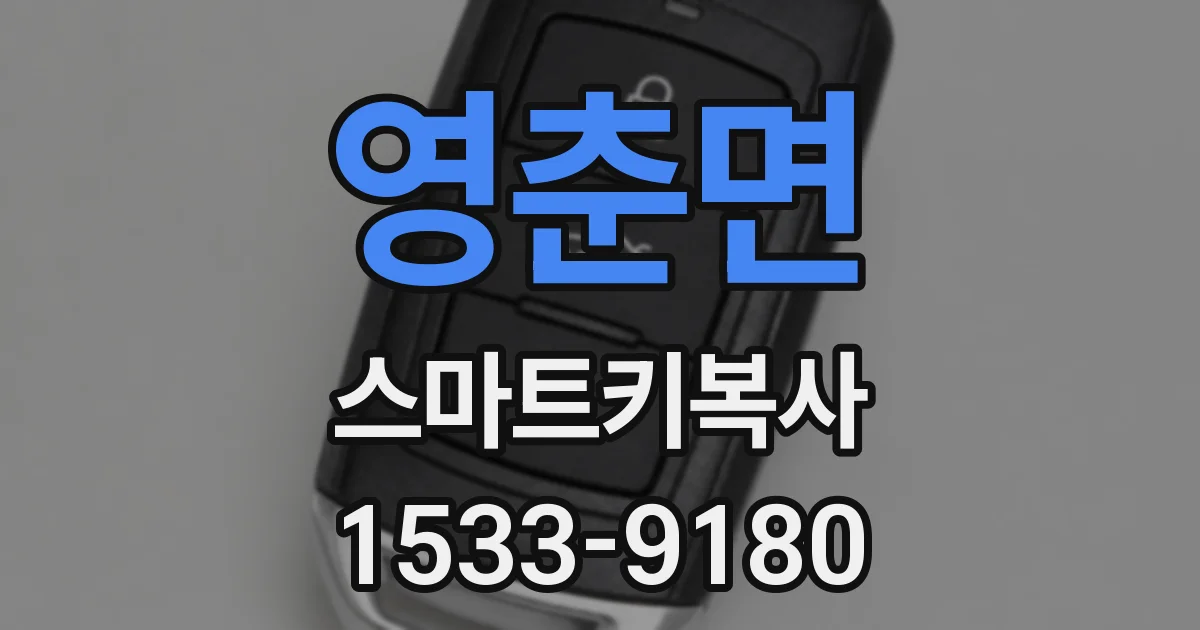 영춘면 스마트키복사