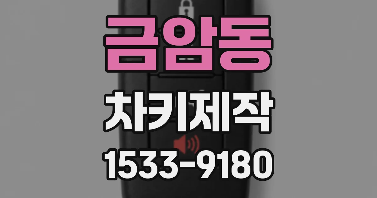 금암동 차키제작
