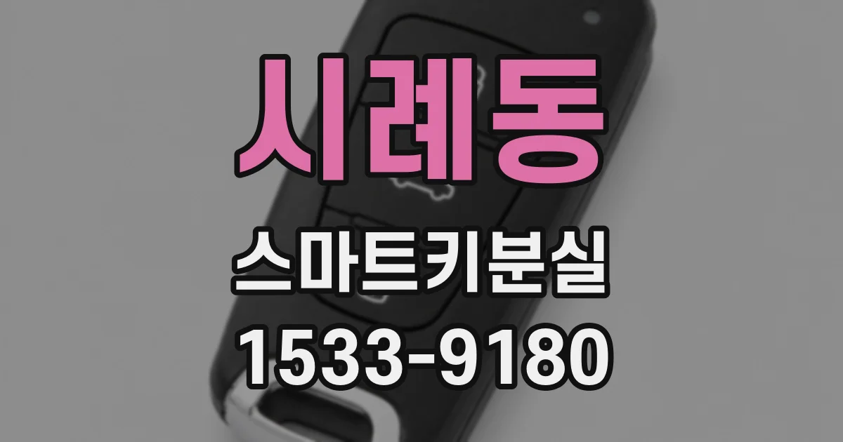 시례동 스마트키분실