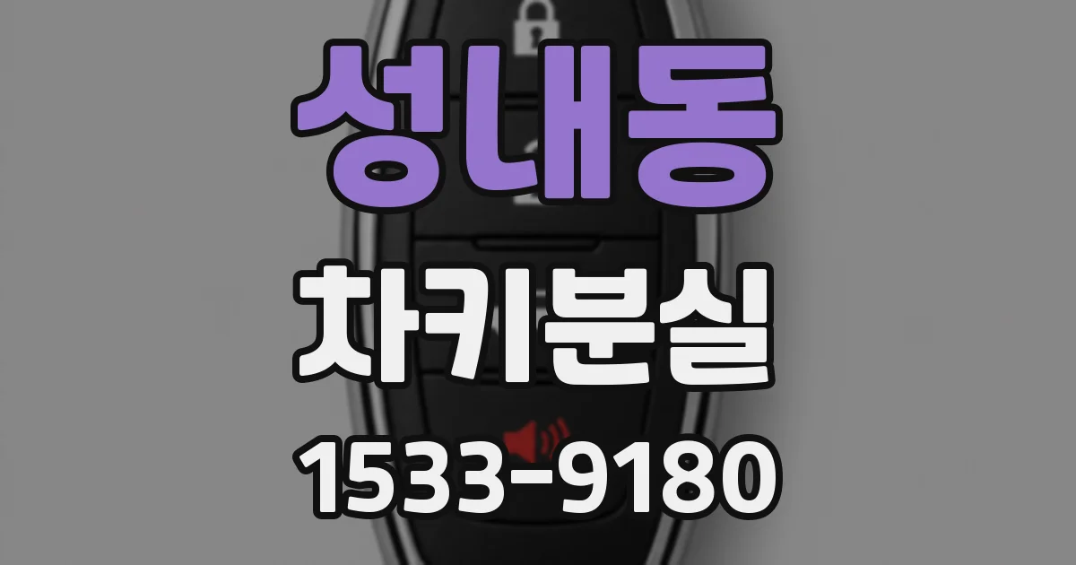 성내동 차키분실