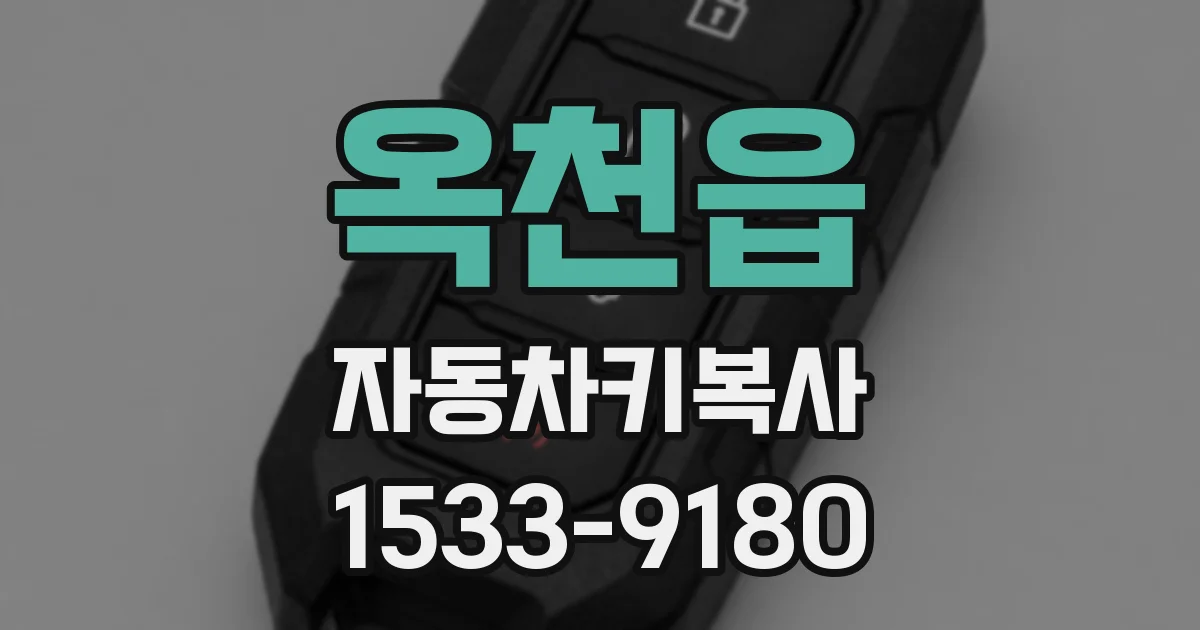 옥천읍 자동차키복사